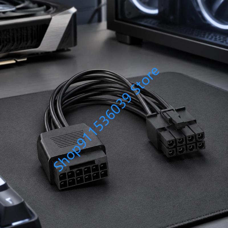 Dual 8Pin To 16Pin 12Vhpwr Cable - 12+4pin 12VHPWR Port 16 Pin Female